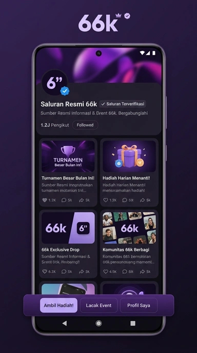 Kanal Resmi 66k untuk Pengguna Android Indonesia