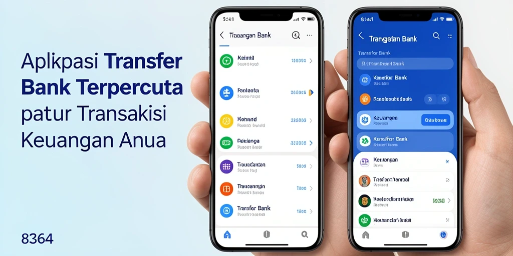 Tampilan antarmuka aplikasi Transfer Bank 8364 yang user-friendly.