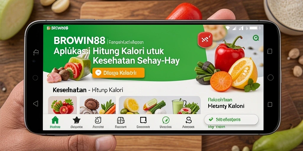 Antarmuka BROWIN88 menampilkan kemudahan dalam menghitung kalori.