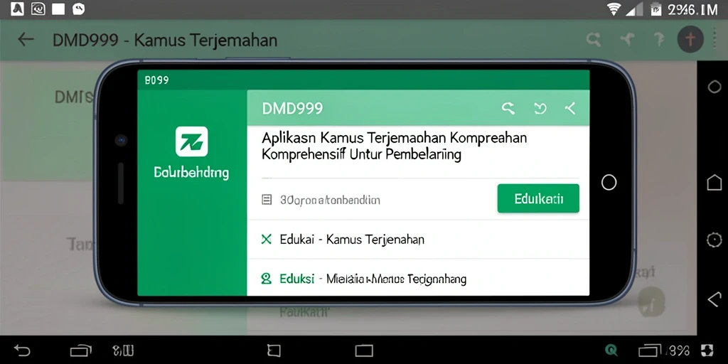 Antarmuka sederhana dan mudah digunakan untuk menerjemahkan kata.
