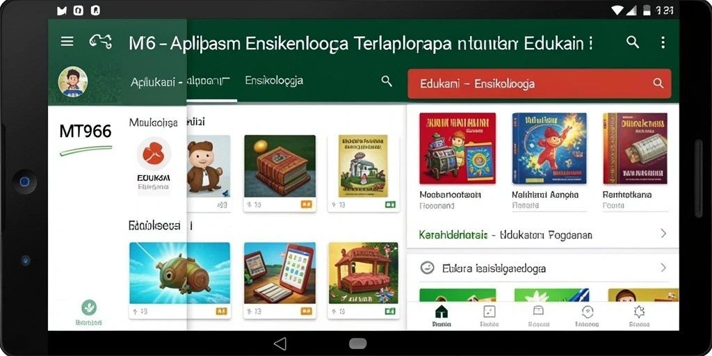 Antarmuka aplikasi MT966 yang informatif dan menarik.
