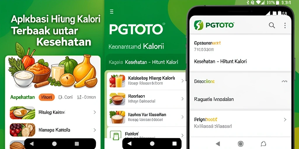 Antarmuka PGTOTO menampilkan fitur Hitung Kalori yang lengkap dan intuitif.