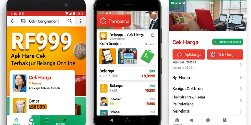 Tampilan antarmuka RR999 yang memudahkan pengguna dalam Cek Harga.