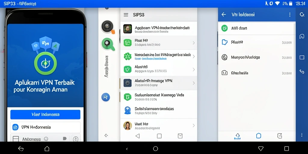 Antarmuka SIP33 yang intuitif dan mudah digunakan untuk akses VPN.