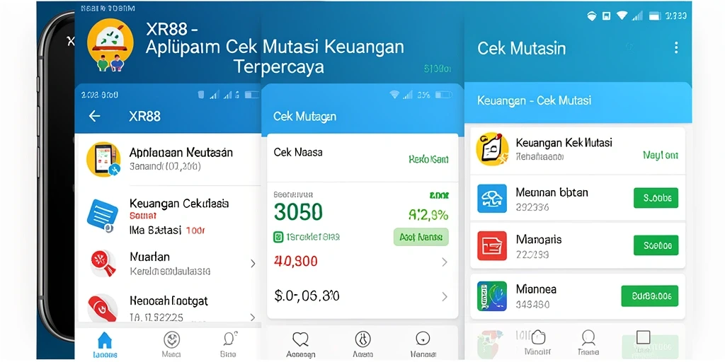 Tampilan antarmuka aplikasi Cek Mutasi XR88 yang informatif dan modern.